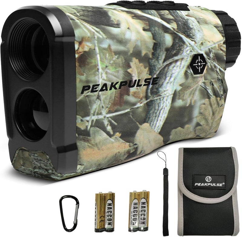 PEAKPULSE Hunting Range Finder 1400Yds Distance 6X Zoom 3 Modes Angle Horizontal Vertical Measurement - Image 1